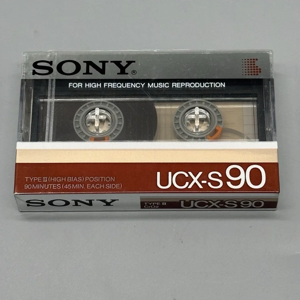 SONY UCX-S 90 Audio Cassette Blank Tape Type II High Bias Made in Japan‎ Vintage